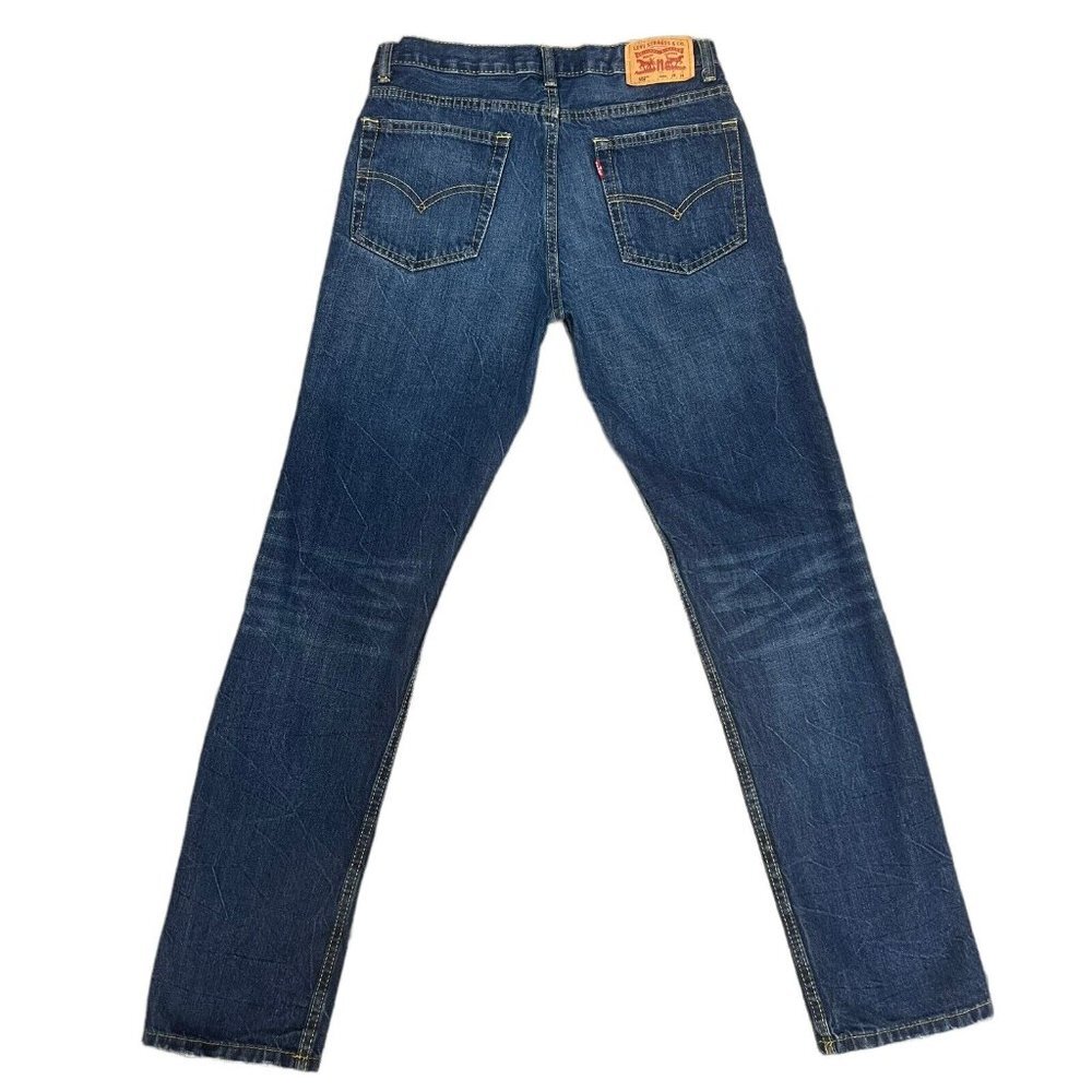 Levi's 502 Jeans Size 16 Regular Taper Size - Tag 28x28 Actual 29X31 Boys or Men - Picture 2 of 12